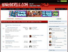Tablet Screenshot of hungdevils.com